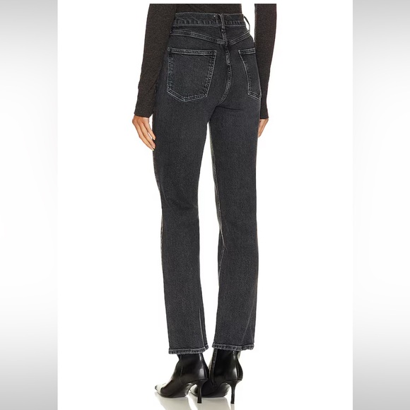 AGOLDE High Rise Stovepipe Jeans in Metal Size 27 - Picture 2 of 11
